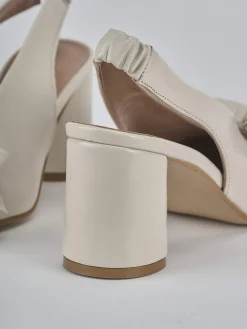 Sale Slingback tacco 8cm pelle Donna Slingback