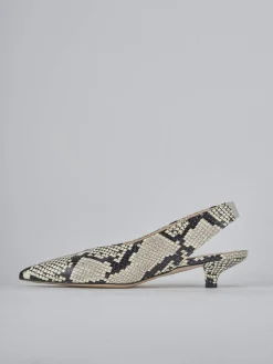 Sale Slingback tacco 4cm pitone Donna Slingback