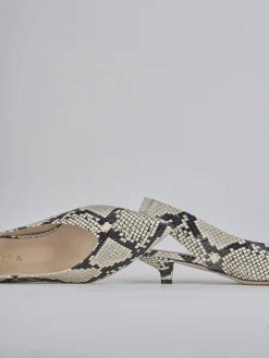 Sale Slingback tacco 4cm pitone Donna Slingback