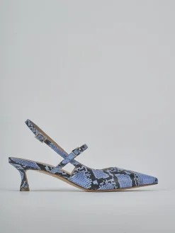 Best Slingback tacco 5cm pitone Donna Slingback