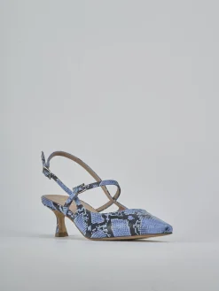 Best Slingback tacco 5cm pitone Donna Slingback