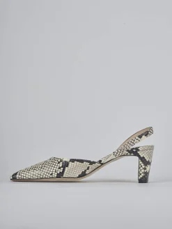 New Slingback tacco 6cm pitone Donna Slingback