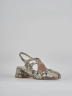 New Slingback tacco 4cm pitone Donna Slingback
