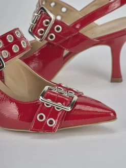 Best Slingback tacco 7cm vernice Donna Slingback