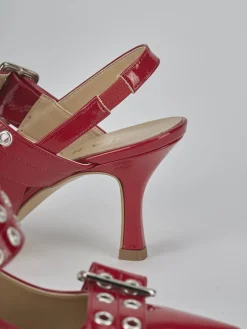 Best Slingback tacco 7cm vernice Donna Slingback