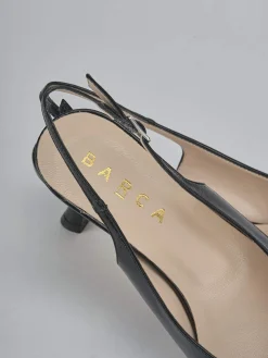 Clearance Slingback tacco 5cm vernice Donna Slingback