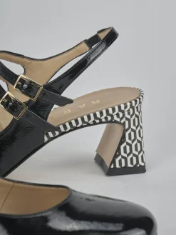 Sale Slingback tacco 5cm vernice Donna Slingback