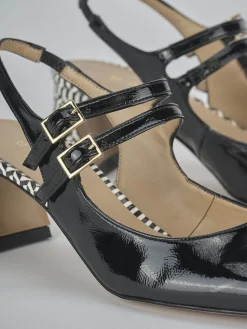 Sale Slingback tacco 5cm vernice Donna Slingback