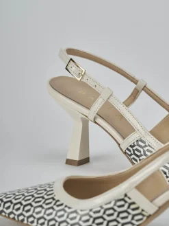 New Slingback tacco 7cm vernice Donna Slingback