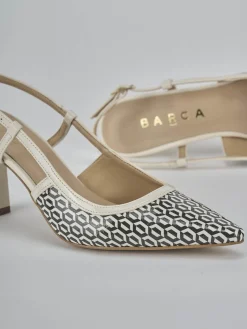 New Slingback tacco 7cm vernice Donna Slingback