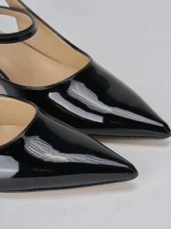 Outlet Slingback tacco 4cm vernice Donna Slingback