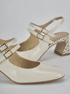 New Slingback tacco 5cm vernice Donna Slingback