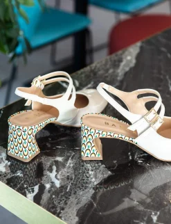 New Slingback tacco 5cm vernice Donna Slingback