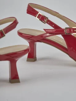 New Slingback tacco 7cm vernice Donna Slingback