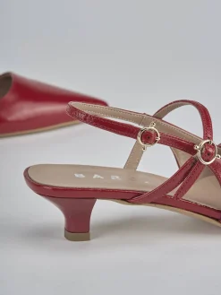 Discount Slingback tacco 3cm vernice Donna Slingback