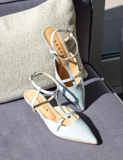 New Slingback tacco 4cm vernice Donna Slingback