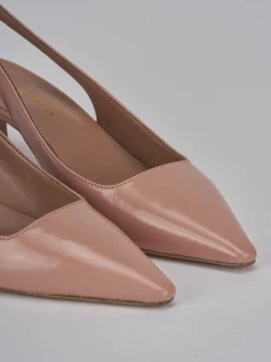 Discount Slingback tacco 6cm vernice Donna Slingback