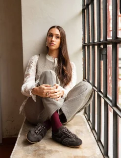 Clearance Sneakers camoscio testa Donna Sneakers