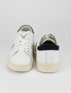 Sale sneakers fondo gomma e soletto interno in vera pelle. tomaia in morbida pelle Uomo Sneakers