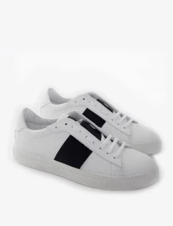 sneakers fondo in gomma e soletto interno in vera pelle. Tomaia in morbidissima pelle nappata Uomo Sneakers