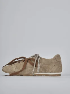 Outlet Sneakers tacco 1cm camoscio Donna Sneakers