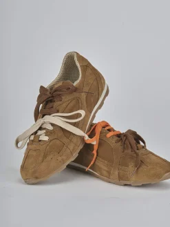 Hot Sneakers tacco 1cm camoscio Donna Sneakers