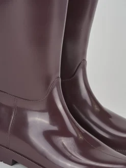 Outlet Stivale tacco 2 cm bordo' gomma Donna Stivali Tacco Basso