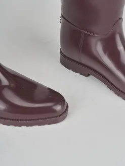 Outlet Stivale tacco 2 cm bordo' gomma Donna Stivali Tacco Basso