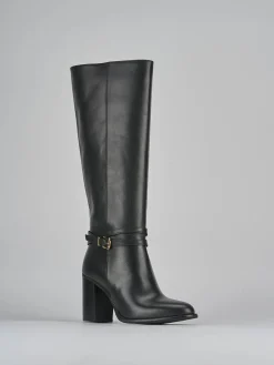 Stivale tacco 8 cm pelle Donna Stivali Tacco Alto