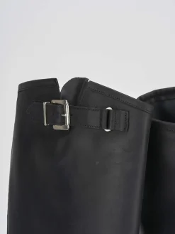 Discount Stivale tacco 2 cm pelle Donna Stivali Tacco Basso