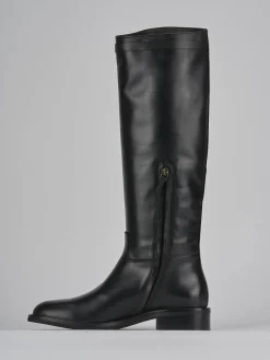 Sale Stivale tacco 3 cm pelle Donna Stivali Tacco Basso