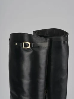 Sale Stivale tacco 3 cm pelle Donna Stivali Tacco Basso