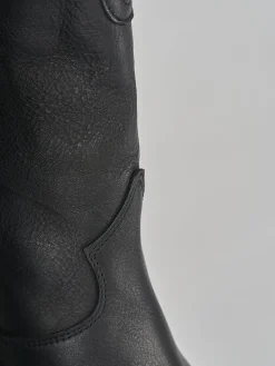 New Stivale texano tacco 4 cm pelle Donna Texani