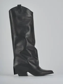 Online Stivale texano tacco 7 cm pelle Donna Texani|Stivali Tacco Alto