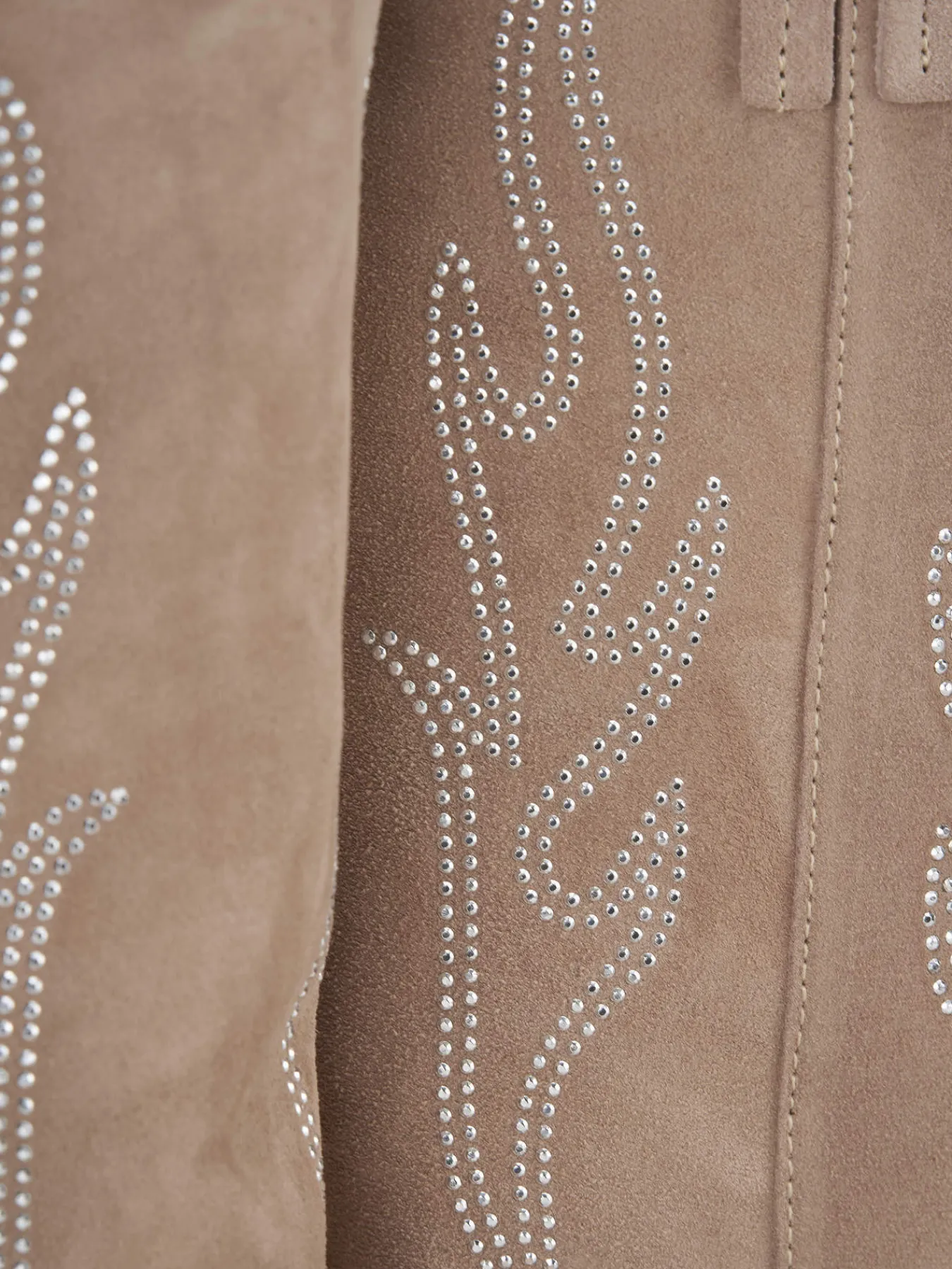 Sale Stivale texano tacco 7 cm camoscio Donna Texani|Stivali Tacco Alto