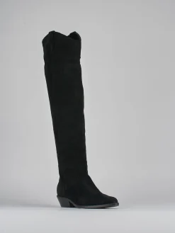 Discount Stivale texano tacco 3 camoscio Donna Texani|Stivali Tacco Basso