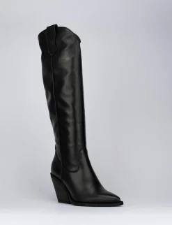 Clearance Stivale texano tacco 9cm pelle Donna Texani