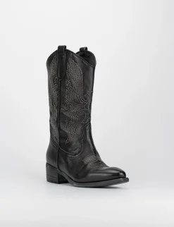 Stivale texano tacco 3cm Donna Texani