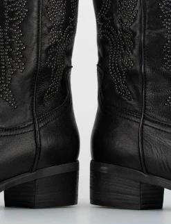 Stivale texano tacco 3cm Donna Texani