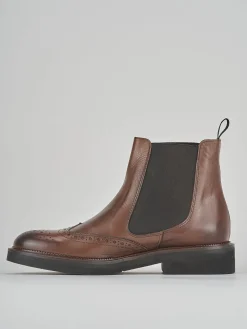 Hot Stivale tronchetto tacco 2 cm pelle Donna Stivaletti Tacco Basso