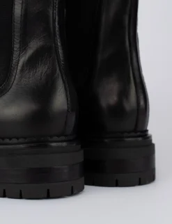 Outlet Stivale tronchetto tacco 1 cm pelle Donna Stivaletti Tacco Basso