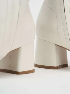 Stivale tronchetto tacco 5 cm pelle Donna Stivaletti Tacco Alto