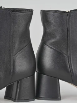 New Stivale tronchetto tacco 5 cm pelle Donna Stivaletti Tacco Alto