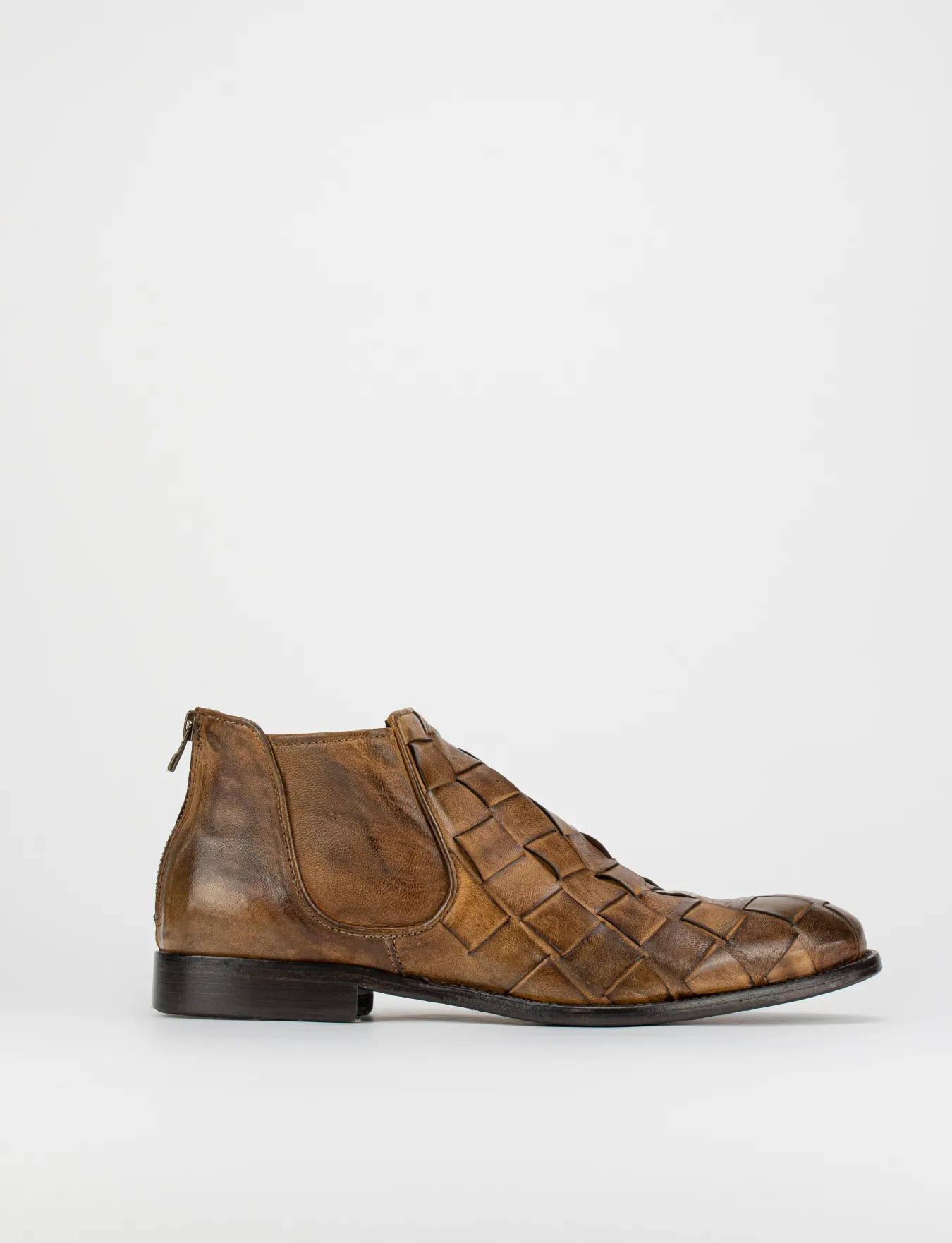 Best Stivale tronchetto tacco 1 cm testa pelle Uomo Stivaletti