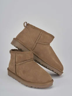 Discount Stivaletti camoscio Donna Stivaletti Tacco Basso