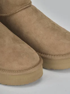 Online Stivaletti camoscio Donna Stivaletti Tacco Basso