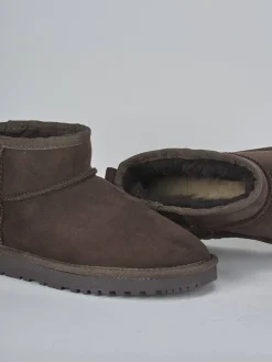 Online Stivaletti camoscio testa Donna Stivaletti Tacco Basso