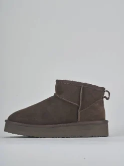 Outlet Stivaletti camoscio testa Donna Stivaletti Tacco Basso