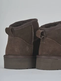 Outlet Stivaletti camoscio testa Donna Stivaletti Tacco Basso