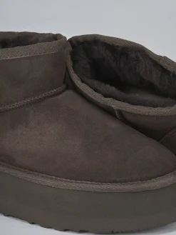 Stivaletti camoscio testa Donna Stivaletti Tacco Basso